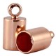 DQ metal end cap with eyelet Ø 3mm Rosegold